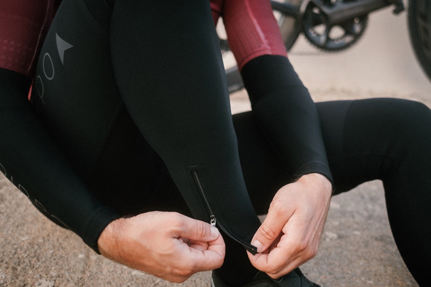 Professional cycling leg warmer for road cycling | Reissverschluss| Komfortable Leg Warmers mit praktischem Reißverschluss für flexiblen Einsatz