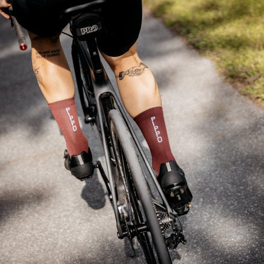 Bordeaux rennradsocken