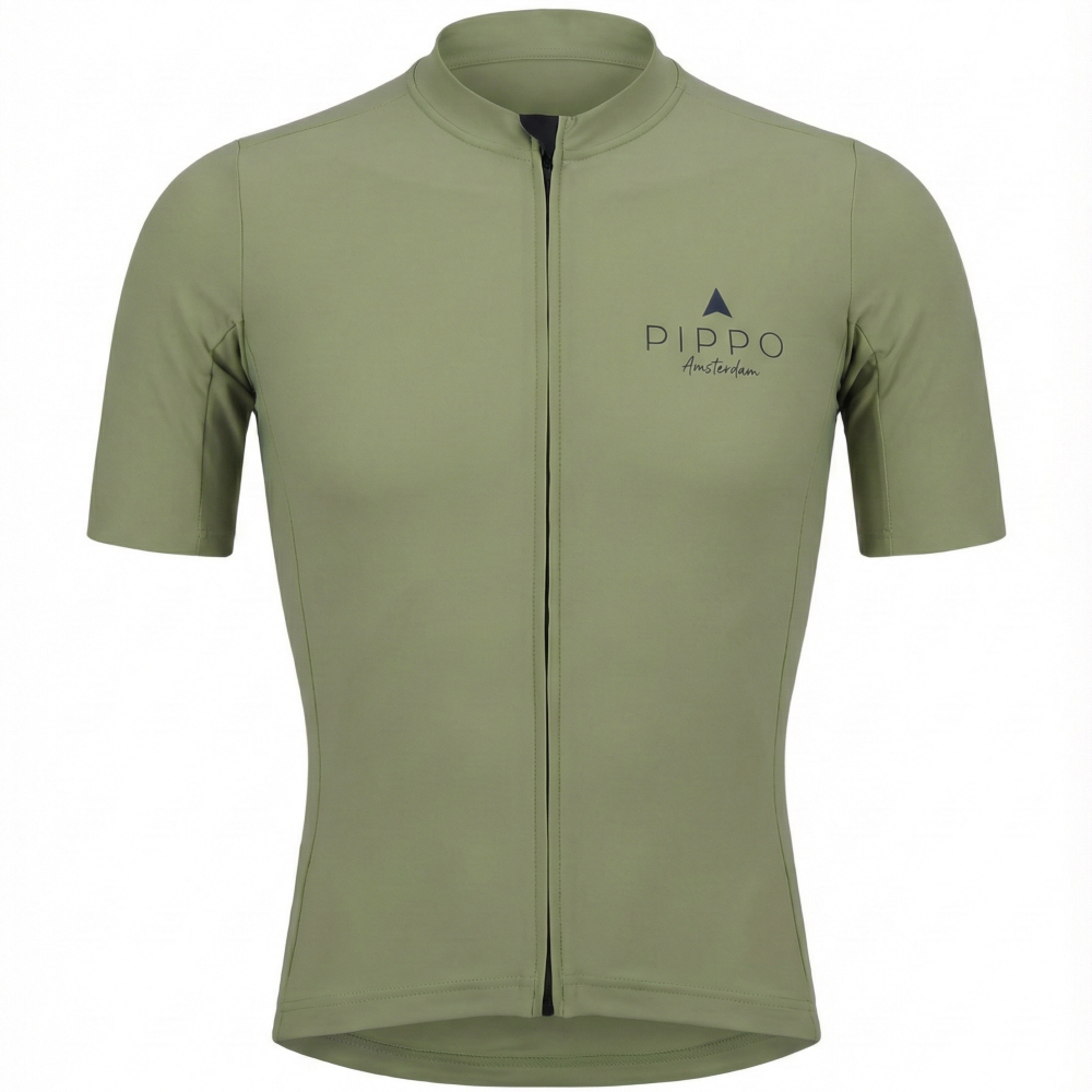 Professional Rennradtrikot fuer Damen | UV-Schutz| Grün PIPPO Rennradtrikot für Damen, kurzärmeliges, eng anliegendes Radsporttrikot mit durchgehendem Reißverschluss, atmungsaktivem Material und UV-Schutz, ideal für Training und Rennen.