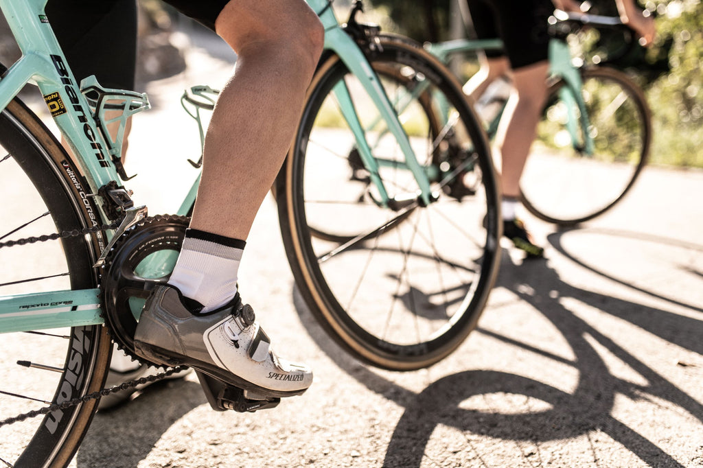 Kurze Rennrad und Laufsocken