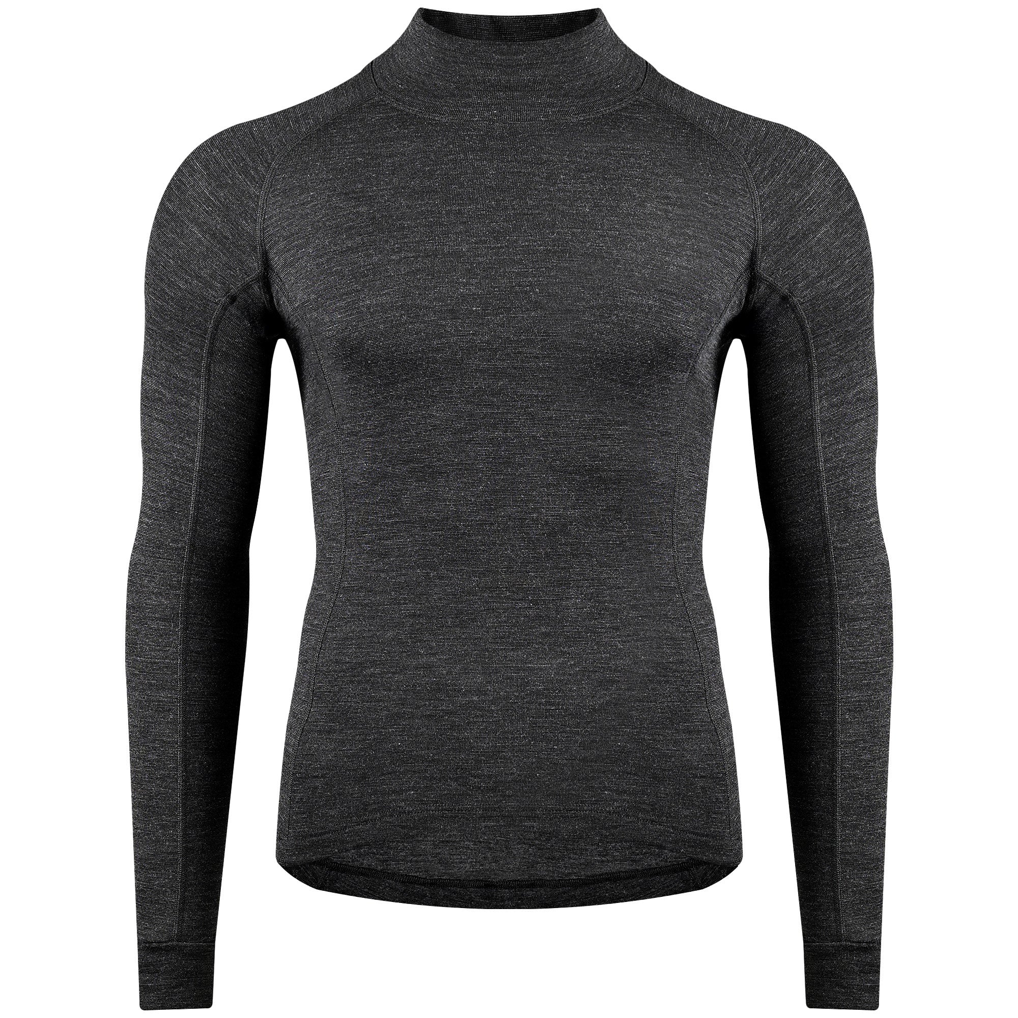 Merino baselayer with turtleneck for road cycling