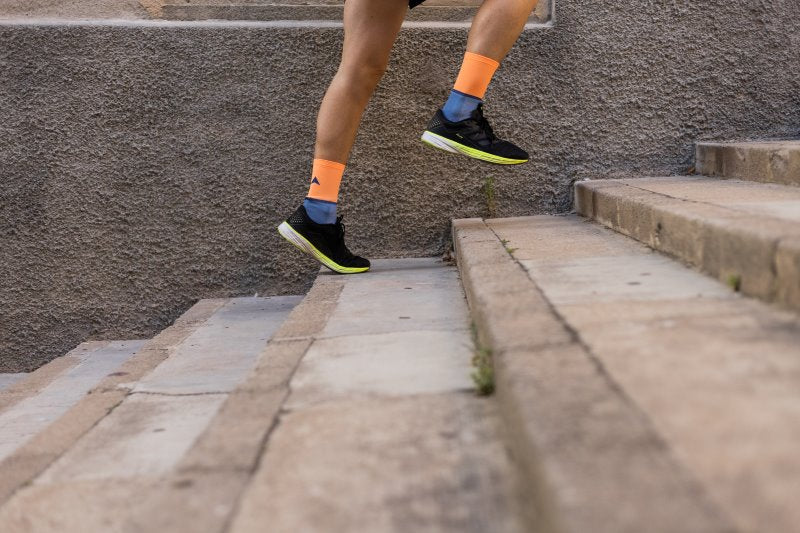merino rennrad socken Merino Winter Radsocken Orange Blau – Rennrad & Gravel – PIPPO Amsterdam