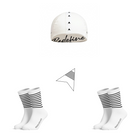 Cap and Sock Bundle for cyclist |  Cap and Sock Bundle  |Das Bundle bestehend aus einer Rennrad-Cap und zwei Paar Rennradsocken im klassischen-Design.