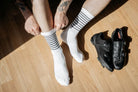 Sock Bundle for cyclist |  Atmungsaktiv  |Atmungsaktive schwarz-weiße Rennradsocken im klassischen, zeitlosen Design.
