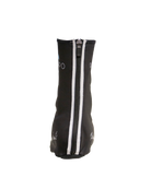 Professional cycling shoe cover road cycling | Reflektierendes Design | Schwarze, wasser- und windfeste Rennrad-Überziehschuhe mit Reißverschluss und reflektierendem Design.