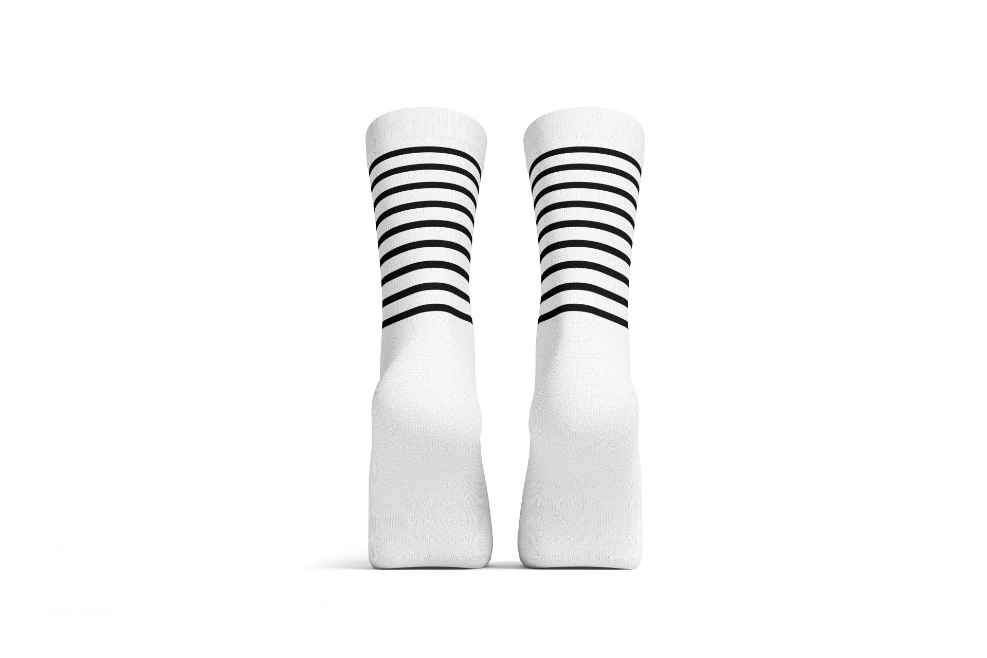 Professional cycling socks for road biking | Angenehm auf der Haut | Gestreifte Radsocken mit verstärktem Fersenbereich für optimalen Halt und Komfort