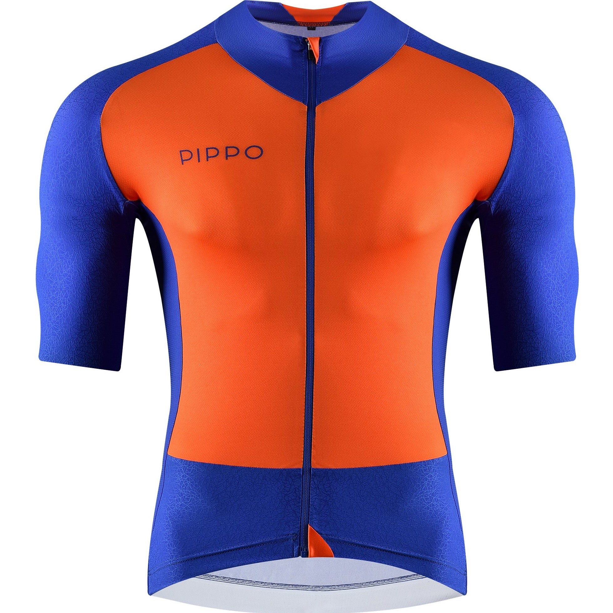 rennrad trikot winddicht Rennradtrikot Herren – Stelvio in Blau-Orange – PIPPO Amsterdam